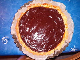 Tarte chocolat  et caramel au beurre sal�