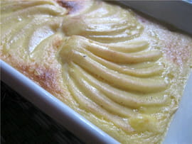 Gratin de poires � la f�ve Tonka