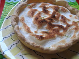 Tarte au citron vert meringu�e � la noix de coco