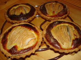 Tartelettes poires-chocolat
