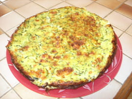 Clafoutis ch�vre et courgettes