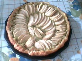 Tarte aux pommes et pistaches