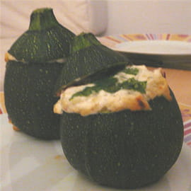 Courgettes farcies � la Ricotta et au ch�vre