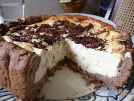 G�teau au fromage blanc et chocolat (Kaesekuchen)