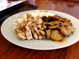 Couscous de tofu et ses courgettes � la menthe