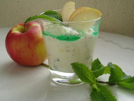 Mousse aux pommes � la menthe fra�che