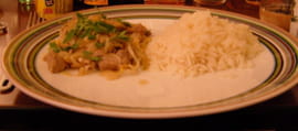 Saut� de porc � l asiatique