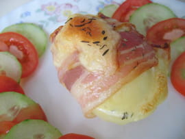 Pommes de terre fa�on raclette