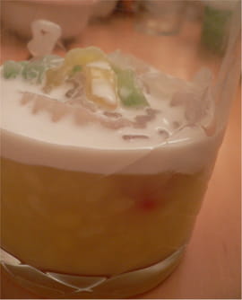 Verrine soja-coco
