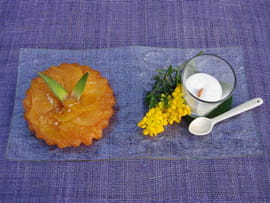 Tatin d ananas, �mulsion coco
