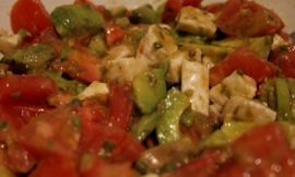 Salade texmex d avocats, tomates et ch�vre