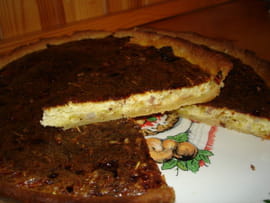 Tarte poireaux-lardons