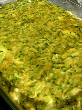 Flan de courgette au curcuma