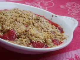 Crumble aux fraises