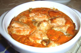 Clafoutis au saumon et � la tomate