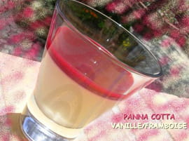 Panna cotta vanille-framboise
