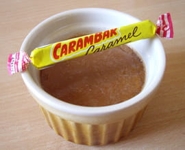 Petits pots de cr�me Carambar