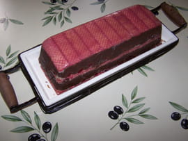 Terrine aux cerises et chocolat