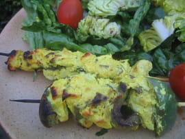Brochettes tandoori