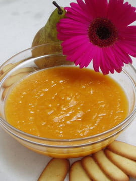 Compote de poires et abricots au miel