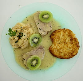 Mignon de veau aux kiwis