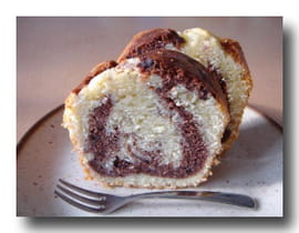 Cake marbr� vanille-chocolat