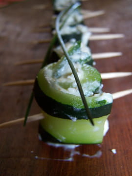 Bouch�es de courgettes � la feta