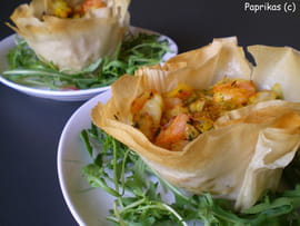 Panier de brick aux fruits de mer