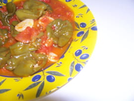 Poivrons verts � la tomate