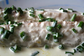 Mulet � la sauce ciboulette