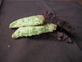 Cookies verts et noirs