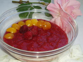 Compote mirabelles-framboises