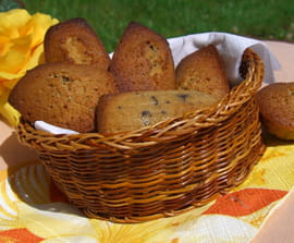 Madeleines � la vanille aux p�pites de chocolat