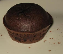 Fondants au chocolat, coeur coulant au chocolat noir