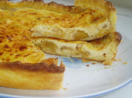 Tarte � l ananas frais parfum�e au gingembre