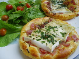 Croustade feuillet�e au fromage et bacon