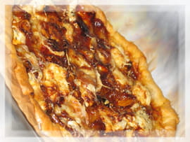 Tarte au ch�vre et au miel