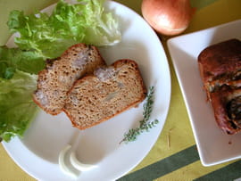 Cake ch�taigne et saucisse
