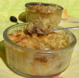 Crumble poire-chocolat � l amande