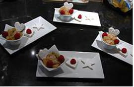 Compote poire-kiwi et sabl�s