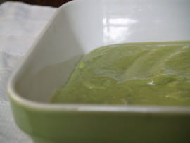 Flan guacamolesque