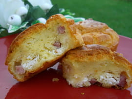 Muffins jambon, ch�vre et persil