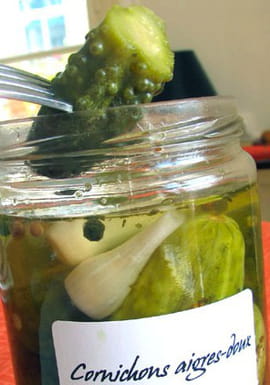 Cornichons aigre-doux