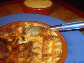 Gratin de pain � la noix de coco