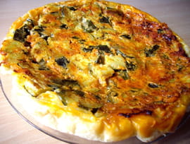 Tatin de courgettes au pesto rosso et au ch�vre