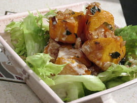 Salade de potiron grill� au macis