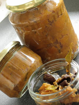 Chutney de coings et potiron fa�on tajine