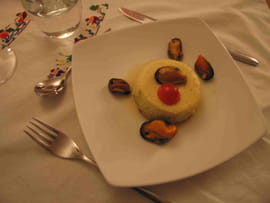 Flan de courgettes aux moules