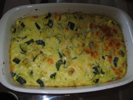 Gratin de courgettes au jambon et parmesan
