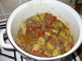 Po�l�e de boeuf aux l�gumes